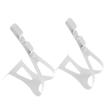 BLB Steel SB/DG Toe Clips - White