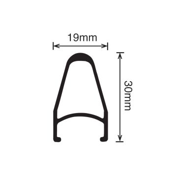 Velocity Deep V Image - 700c - Logo White NMSW