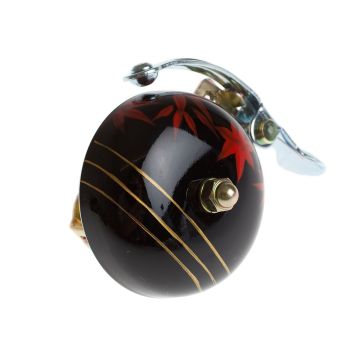 Crane Hand Painted Bell - Black Maple