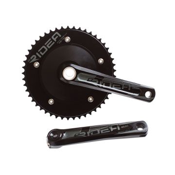 Ridea 3D Track Crank Arms - Black w/Steel Axle