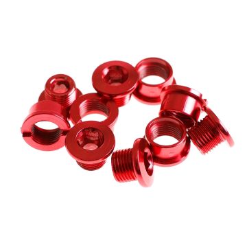 BLB Single Chainring Bolts - Red