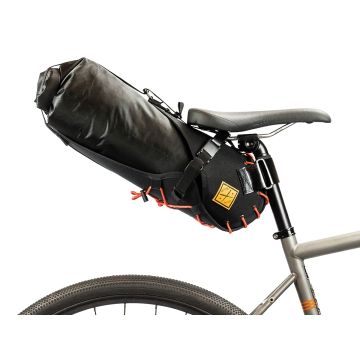 Restrap Carry Saddle bag & Dry bag (14L) - Black/Orange