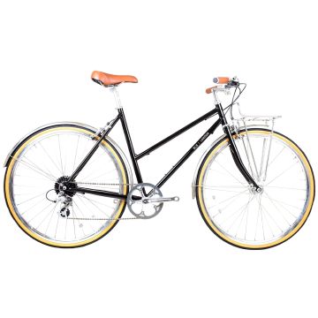 BLB Butterfly 8spd Town Bike - Black