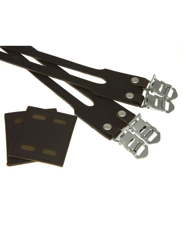 BLB Double Leather Straps - Dark Brown