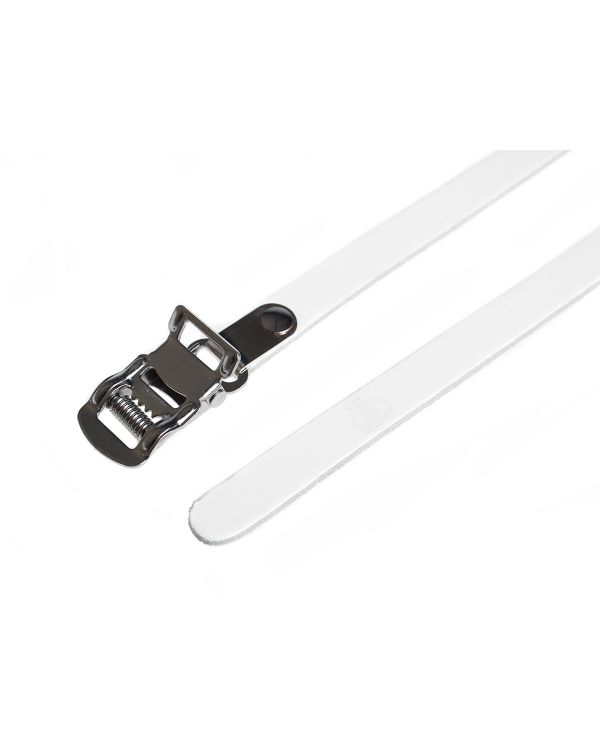 BLB Single Leather Straps - White