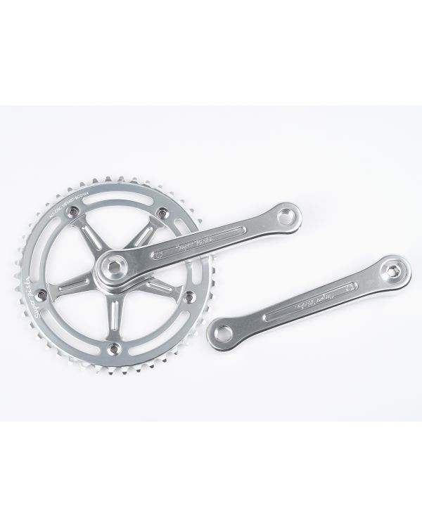 BLB Super Pista Crankset - Silver