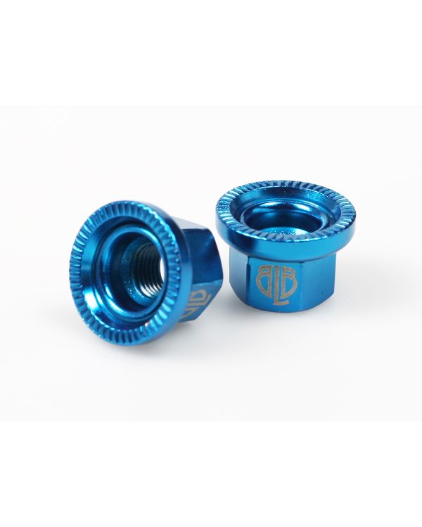 BLB Steel Track Nuts - Blue