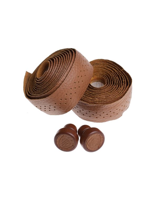 BLB Leather Bar Tape - Honey Brown