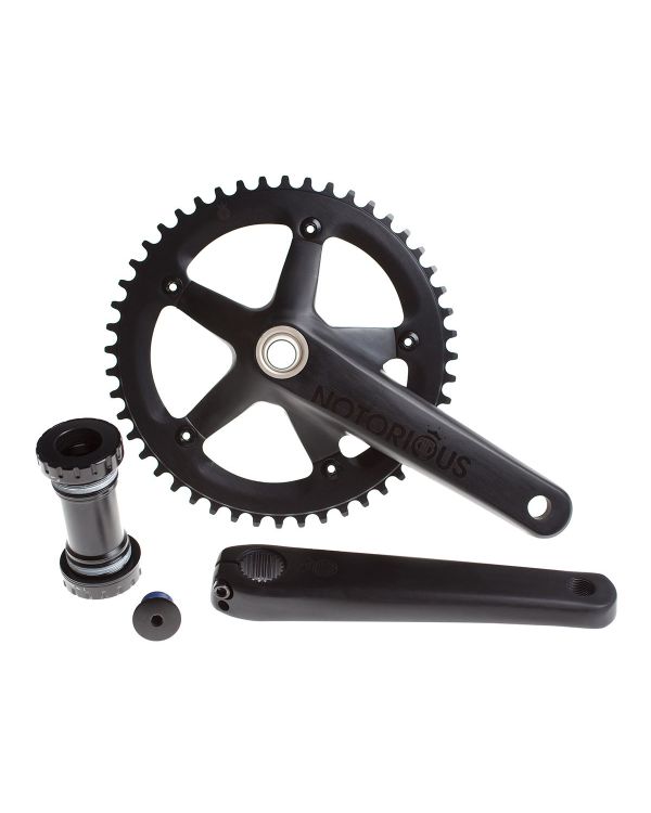 BLB Notorious Track Crankset - Black