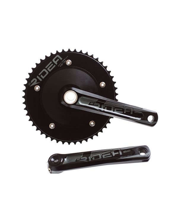 Ridea 3D Track Crank Arms - Black w/Titanium Axle