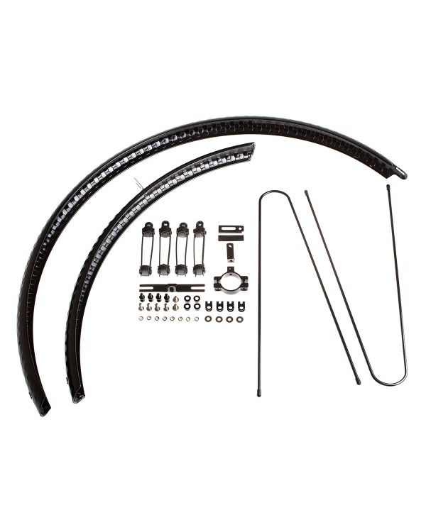 BLB Hammered Fenders - Polished Black