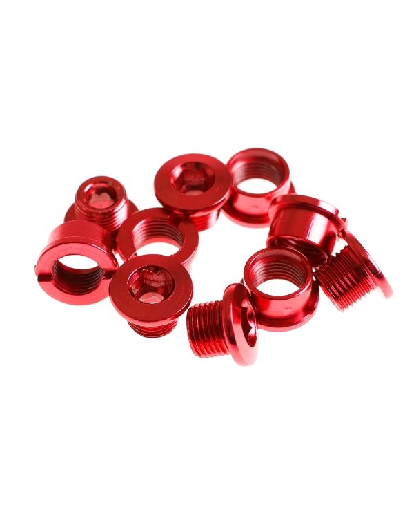 BLB Single Chainring Bolts - Red