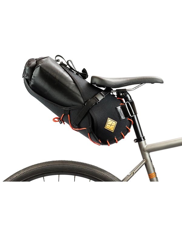 Restrap Carry Saddle bag & Dry bag (8L) - Black/Orange