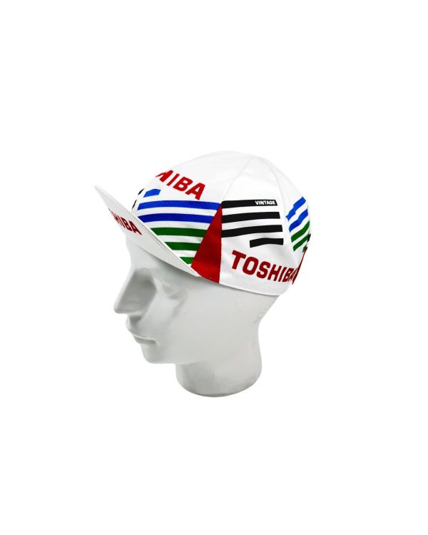 Vintage Cycling Caps - TOSHIBA