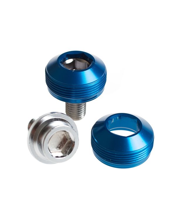 BLB Alloy Cup Crank Bolts - Blue