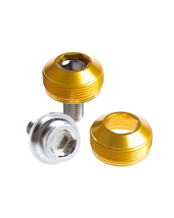 BLB Alloy Cup Crank Bolts - Gold