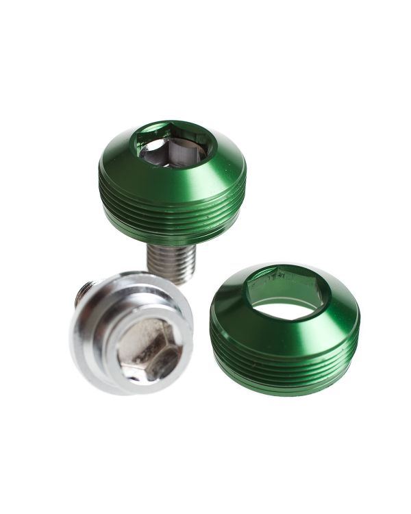 BLB Alloy Cup Crank Bolts - Green
