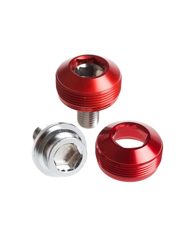 BLB Alloy Cup Crank Bolts - Red
